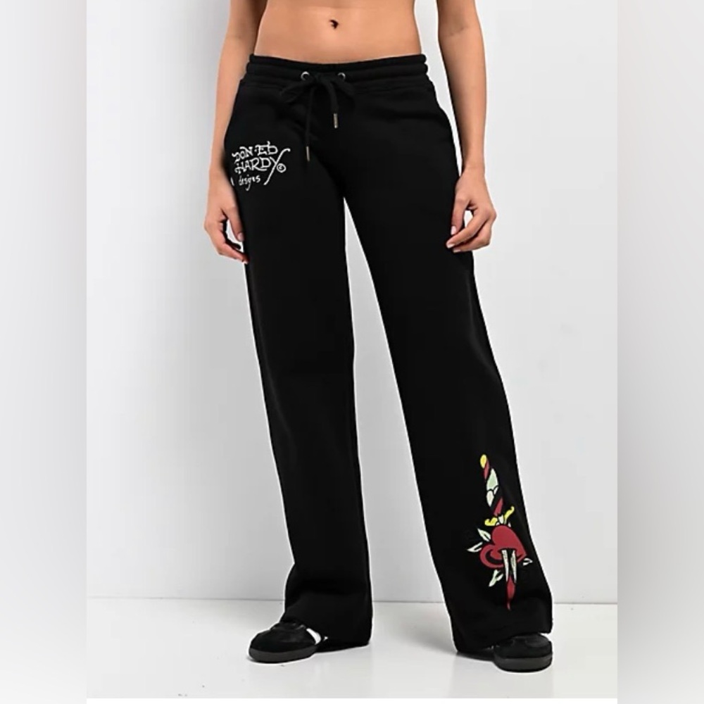 DAGGER HEART SWEATPANTS color BLACK Ed Hardy size M new with tag